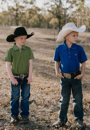 Little Windmill Boys Olive Polo Shirt