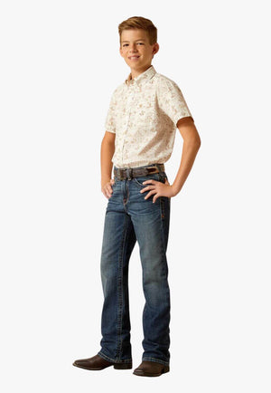 Ariat Boys Edison Classic Fit Short Sleeve Shirt