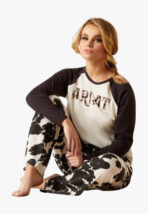 Ariat Womens Cow Pajama Set