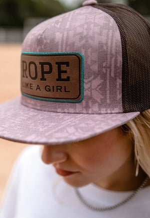 Hooey Womens Rope Like a Girl 5-Panel Trucker Cap