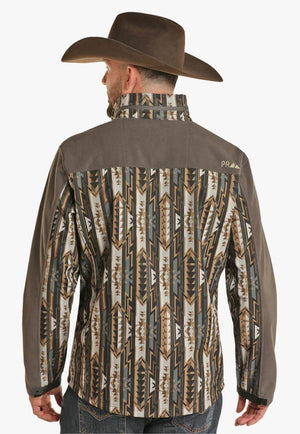 Powder River Mens Aztec Printed Softshell Jacket