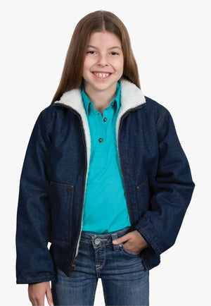 Just Country Junior Diamantina Sherpa Denim Jacket