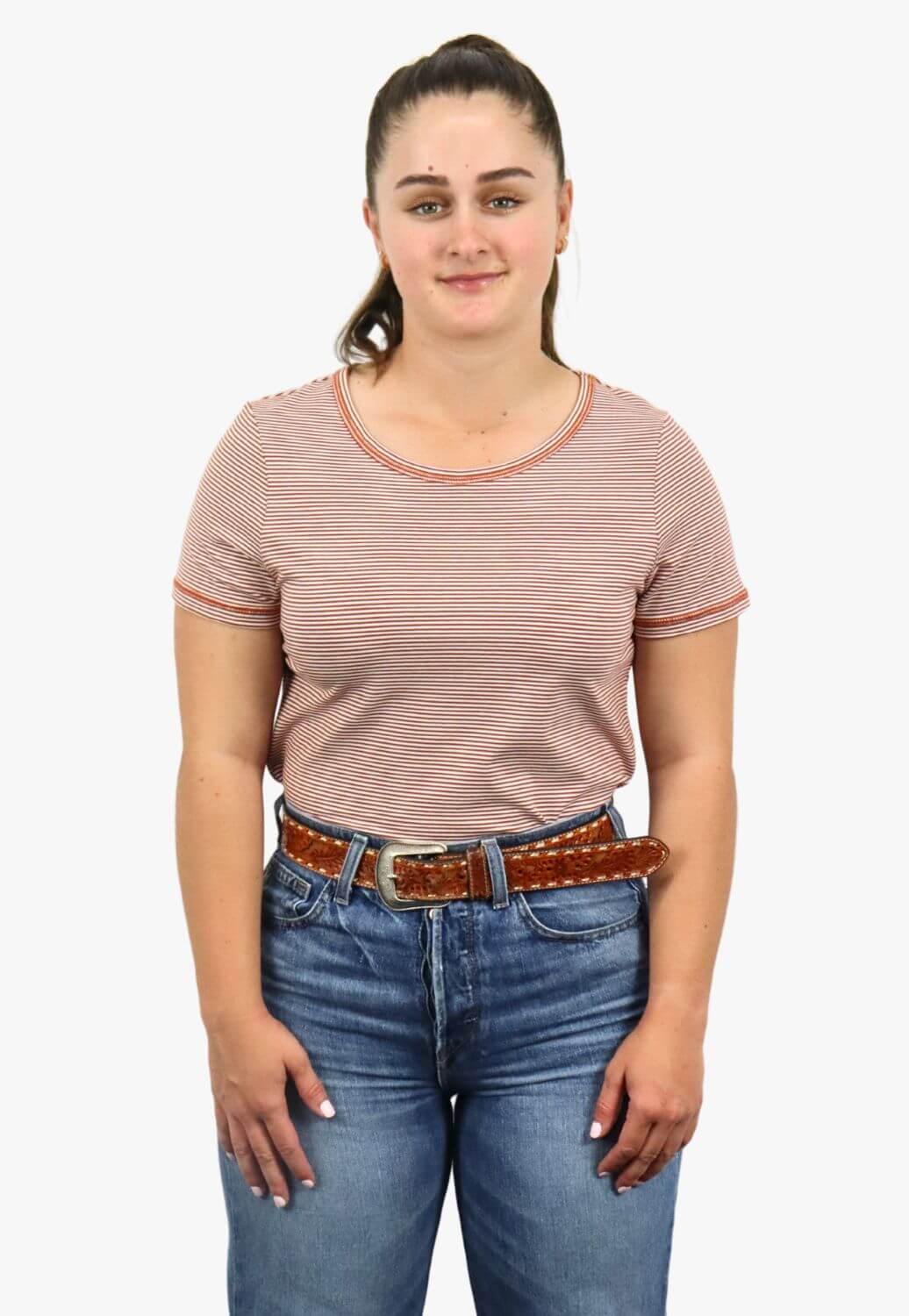 Corfu Womens Pin Stripe T-Shirt