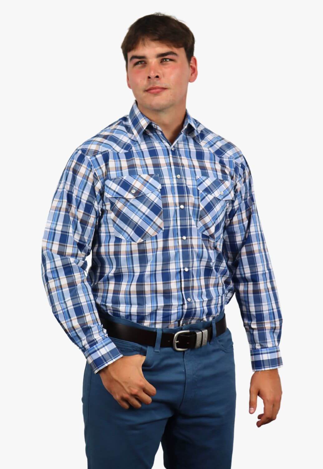 Bisley Mens Long Sleeve Western Shirt