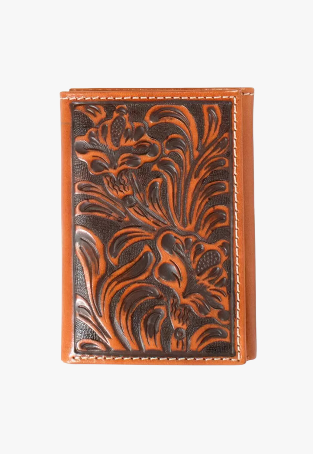 Nocona Mens Floral Embossed Trifold Wallet