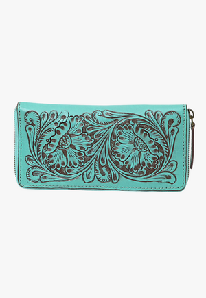 American Darling Tooled Leather Wallet