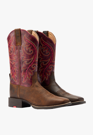 Ariat Womens Round Up Back Zip Top Boot