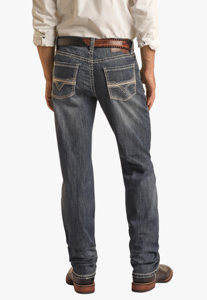 Rock & Roll Mens Rope Stitch Relaxed Jean