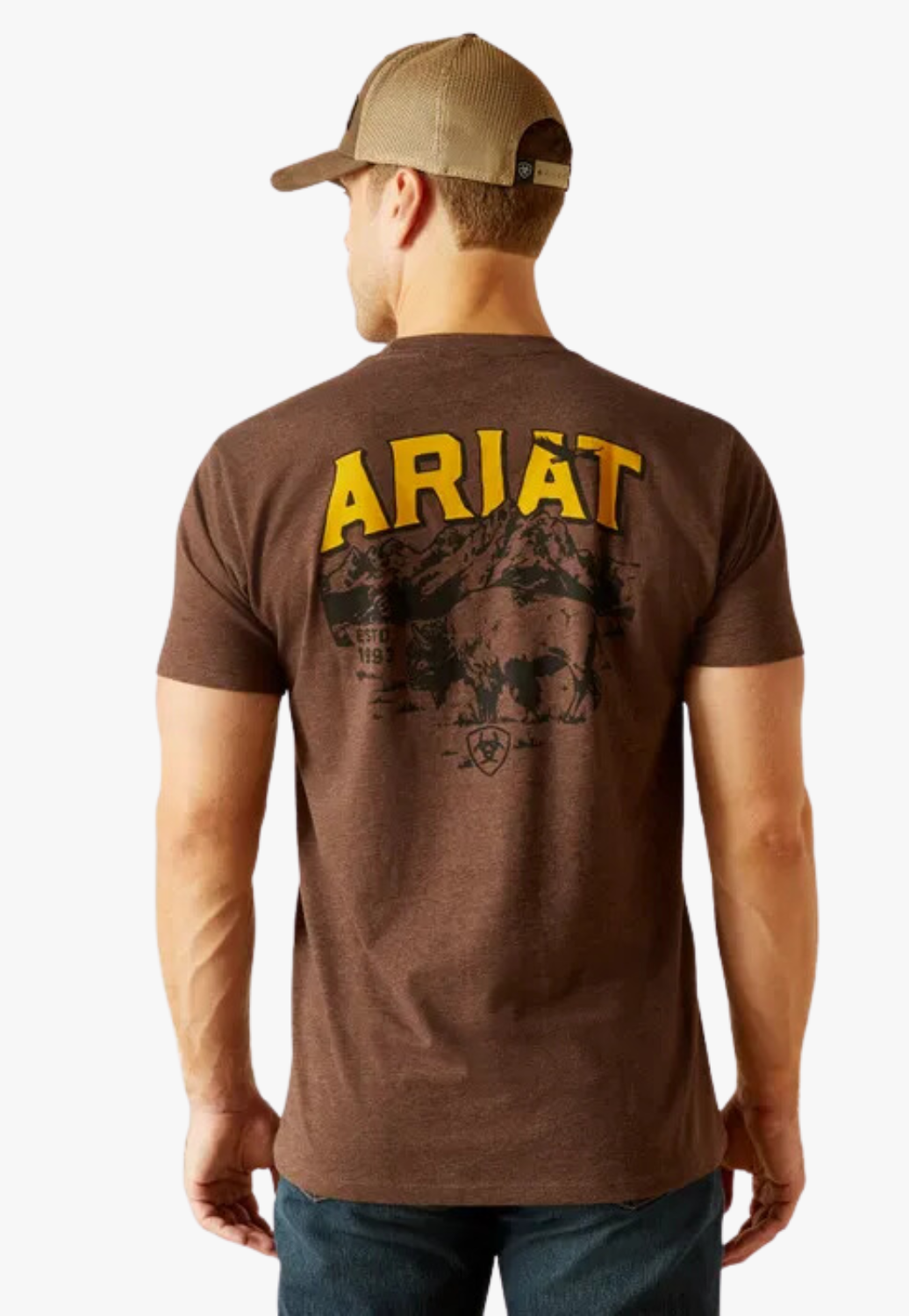 Ariat Mens Bison Sketch Shield T-Shirt