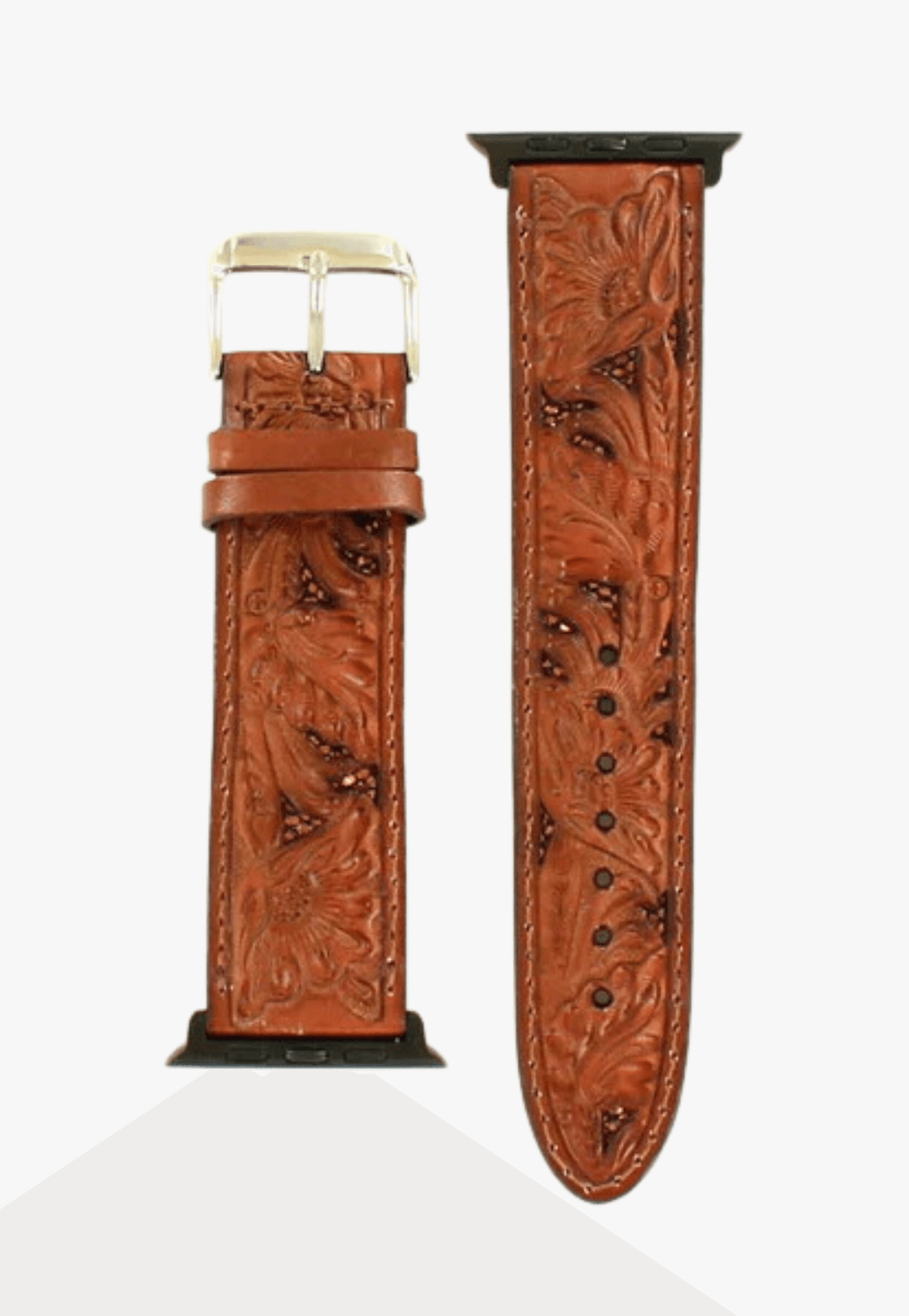 Nocona Tooled Underlay Apple Watch Band