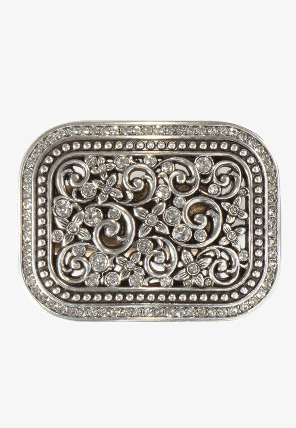 M and F Western Adults Blazin Roxx Floral Filigree Crystal Buckle