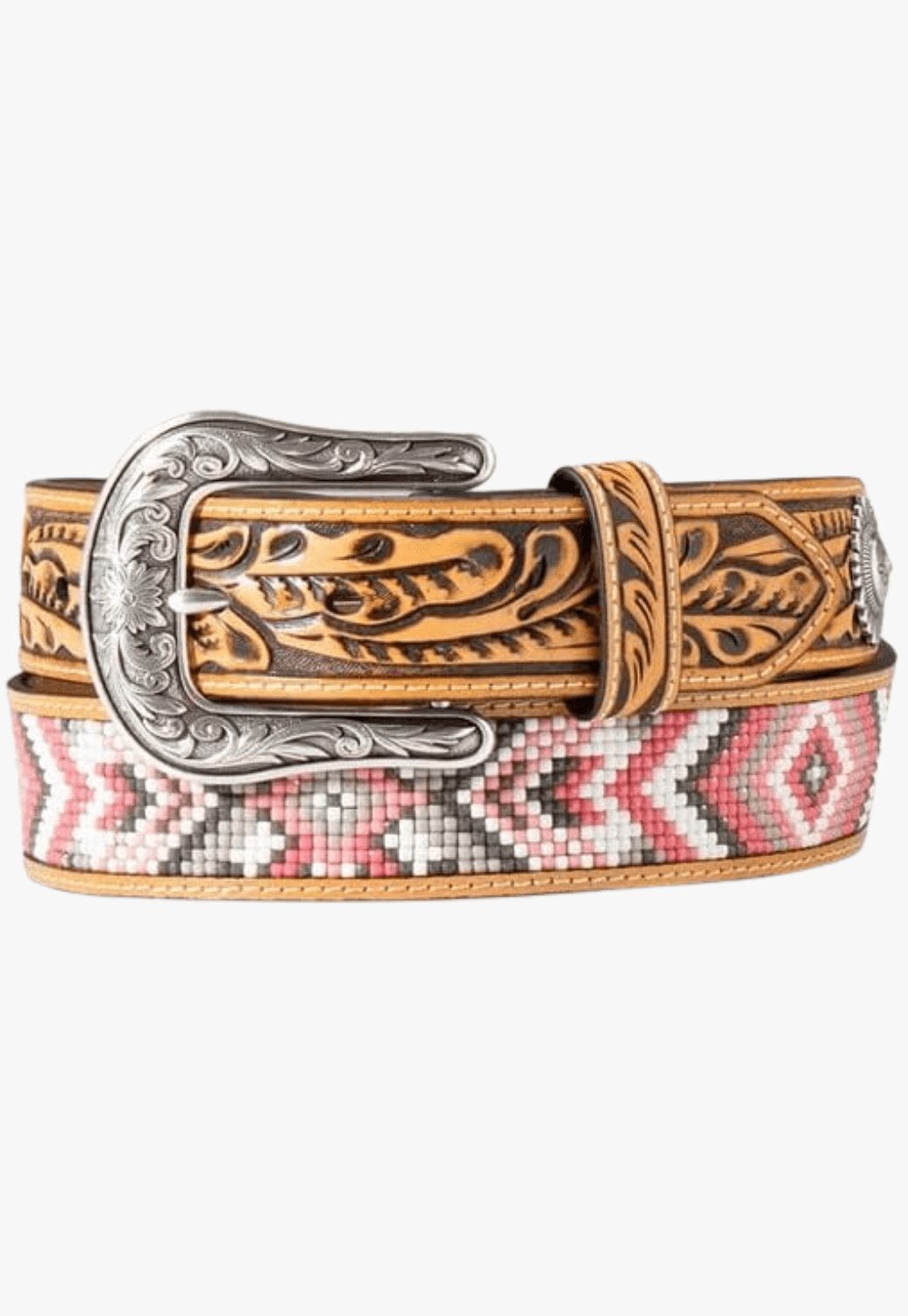 Angel Ranch Womens Beaded Inlay Belt