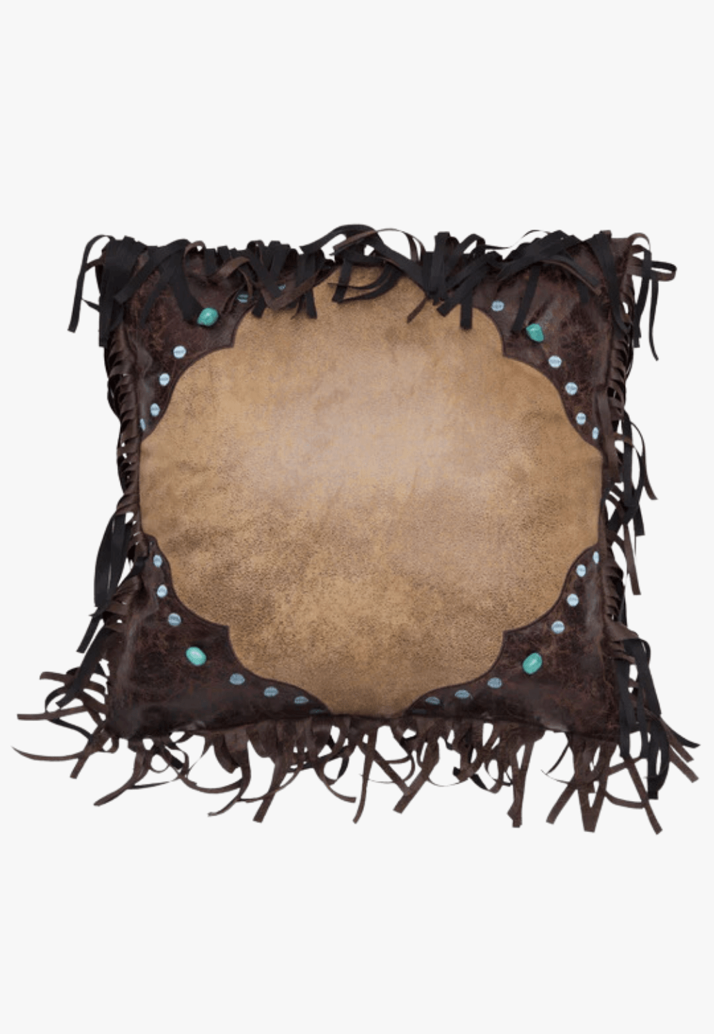 Carstens Western Turquoise Bead Pillow