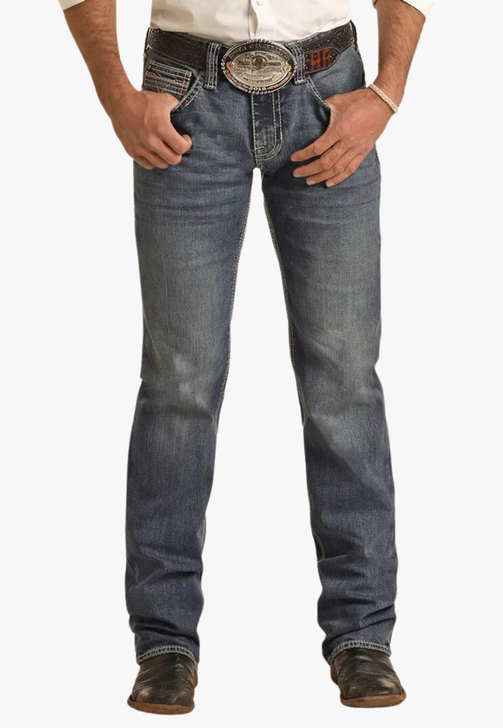 Rock & Roll Mens Two Tone Pistol Jean