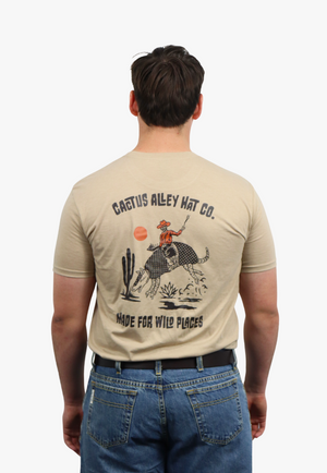 Cactus Alley Hat Co Mens Buckin Dillo T-Shirt