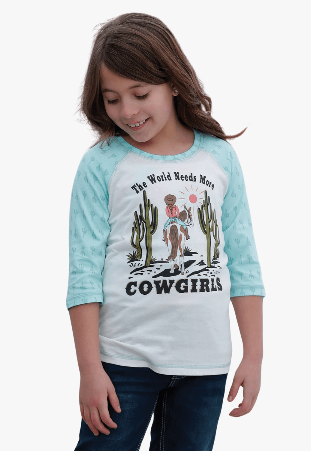Cruel Girl Girls More Cowgirls Long Sleeve T-Shirt