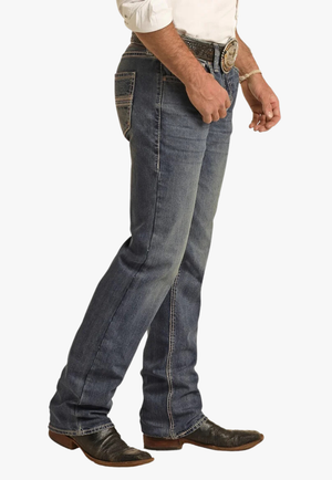 Rock & Roll Mens Two Tone Pistol Jean