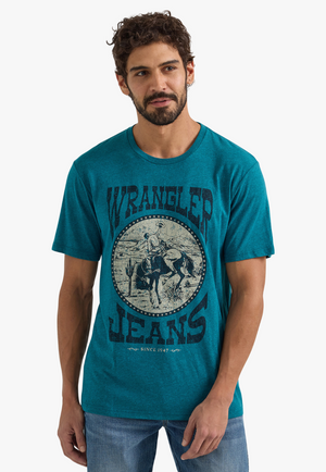 Wrangler Mens Bronc and Rider Tee