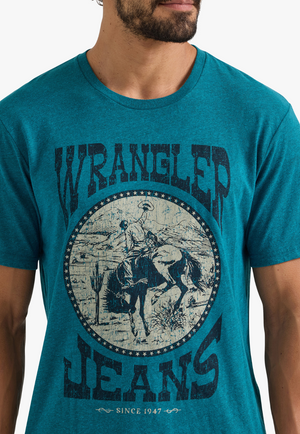 Wrangler Mens Bronc and Rider Tee