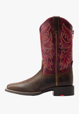 Ariat Womens Round Up Back Zip Top Boot