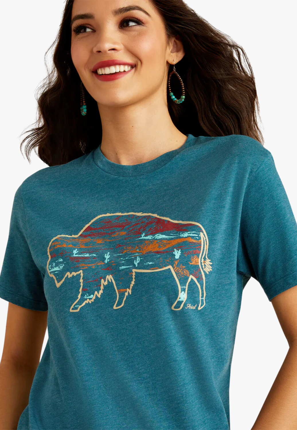 Ariat Womens Bison Ranch T-Shirt