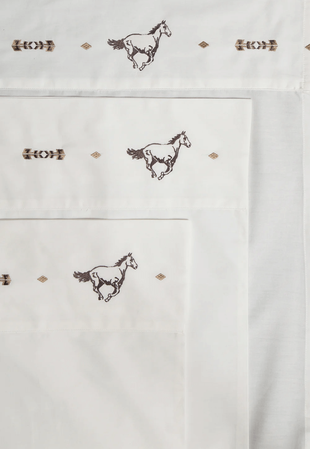 Carstens Horse Embroidered Sheet Set - King