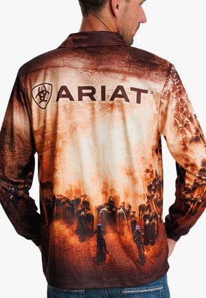 Ariat Adults Cattle Muster Fishing Shirt