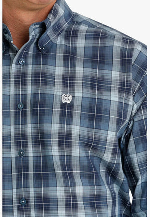 Cinch Mens Plaid Long Sleeve Shirt