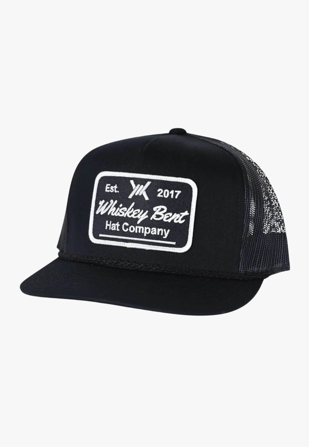 Whiskey Bent Hat Co Black Top Cap