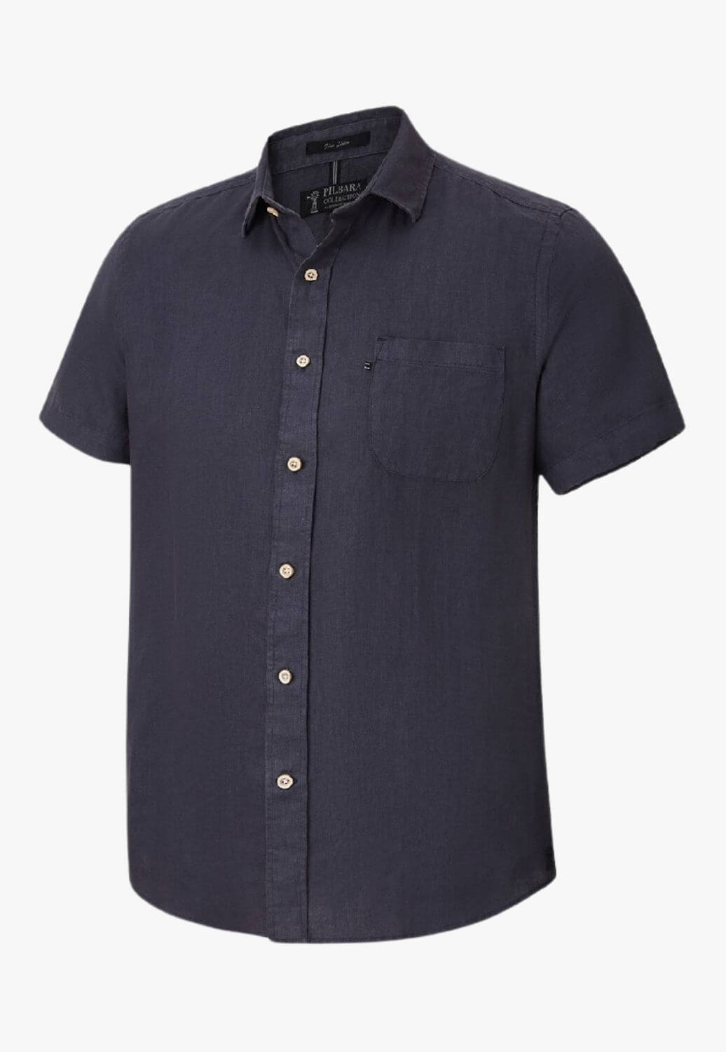 Pilbara Mens Linen Short Sleeve Shirt