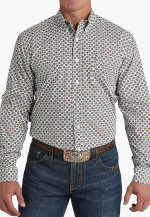 Cinch Mens Geo Long Sleeve Shirt