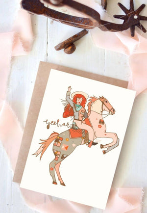 Tirzah Yeehaw Cowgirl Encouragement Card