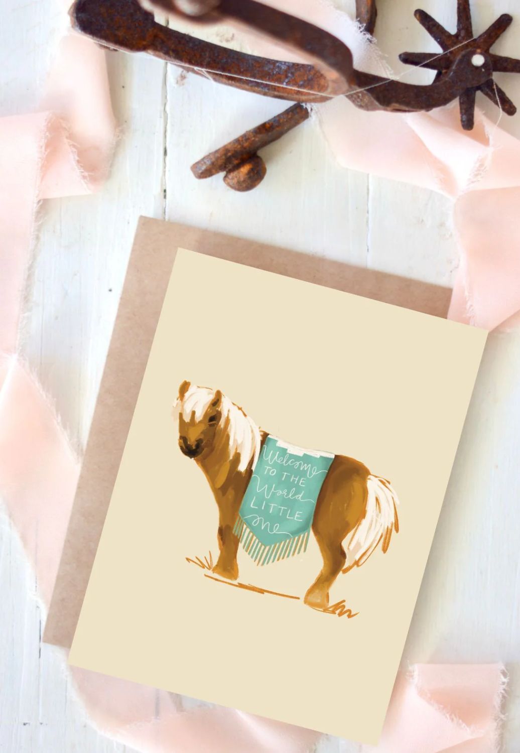 Tirzah Pony Welcome Baby Card