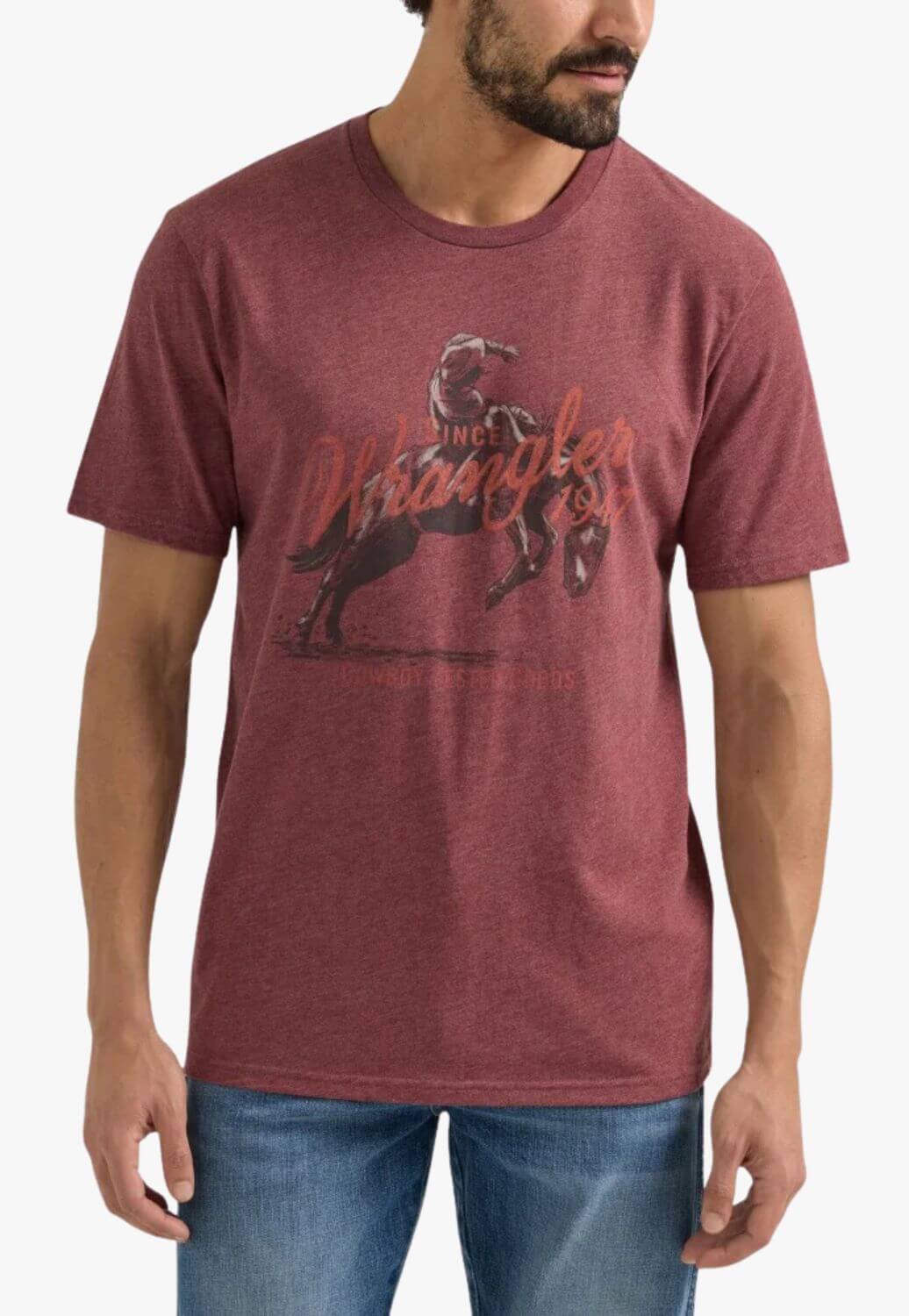 Wrangler Mens Bucking Bronco Tee