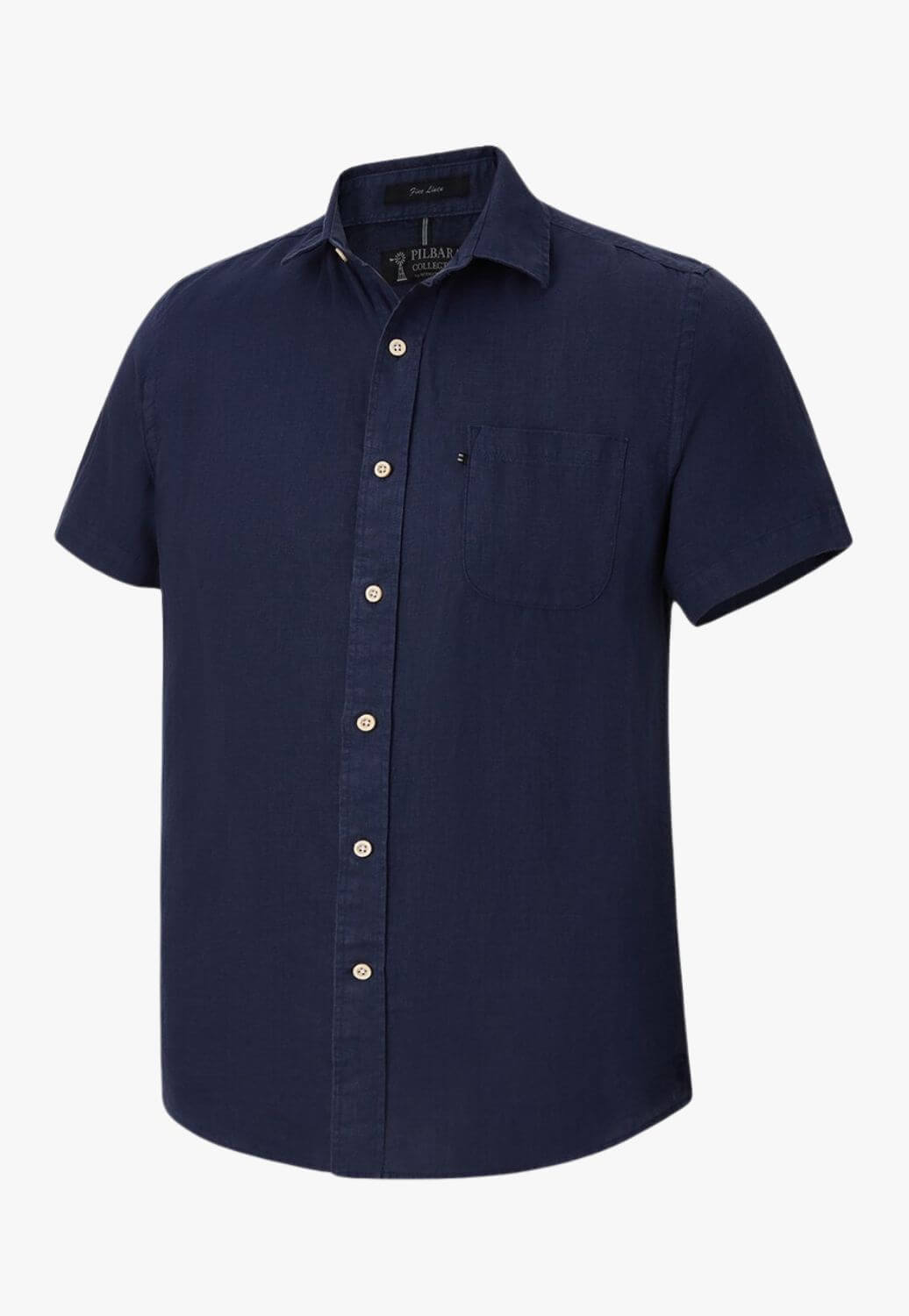 Pilbara Mens Linen Short Sleeve Shirt