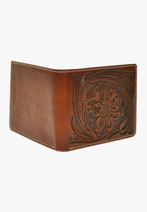 Nocona Mens Floral Embossed Bifold Wallet