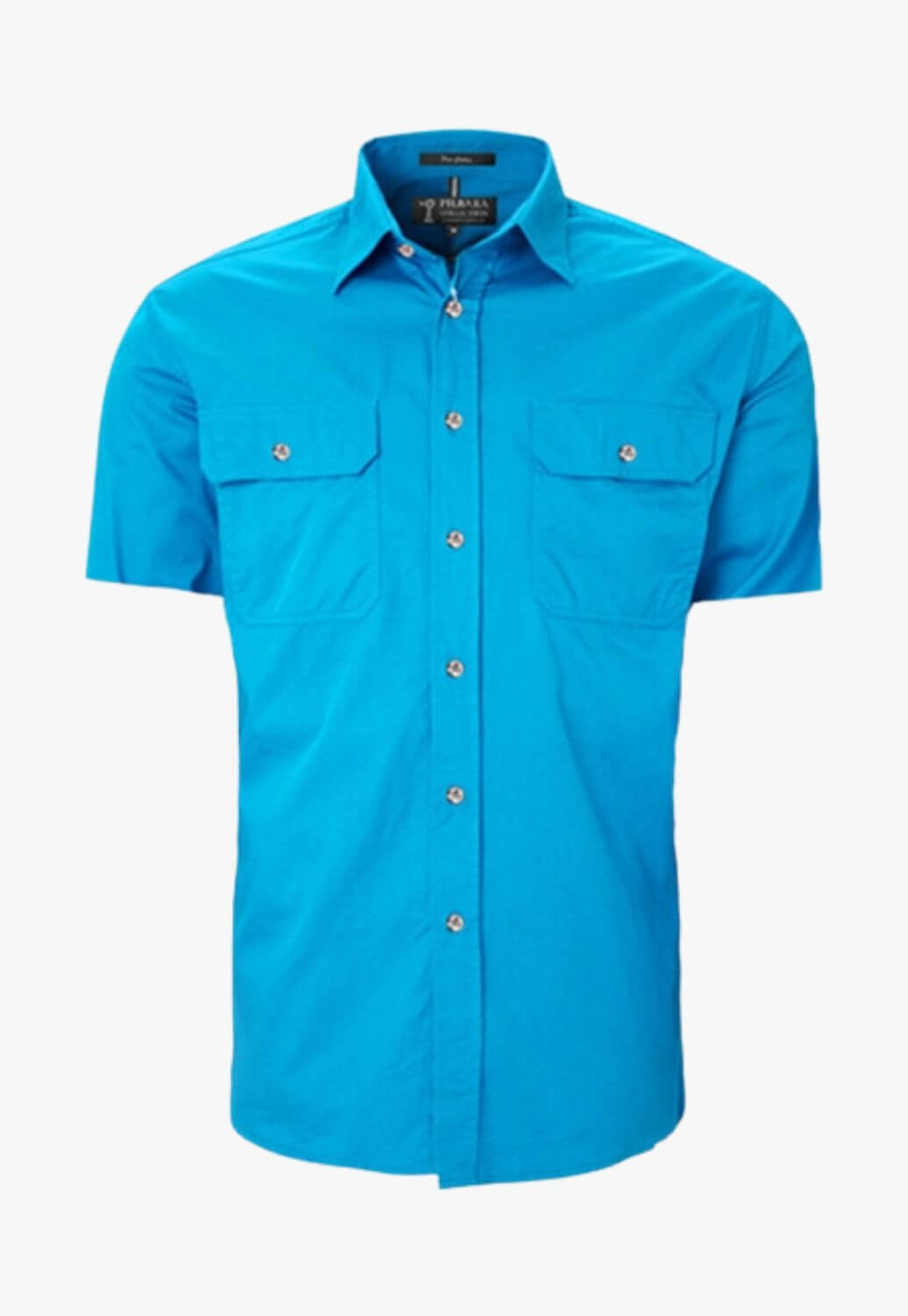 Pilbara Mens O/Front S/Sleeve Work Shirt RM500BTS