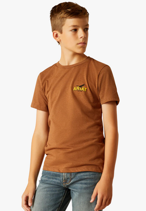 Ariat Boys Bison Sketch Shield T-shirt