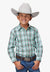 Roper Boys Amarillo Collection Plaid Long Sleeve Shirt