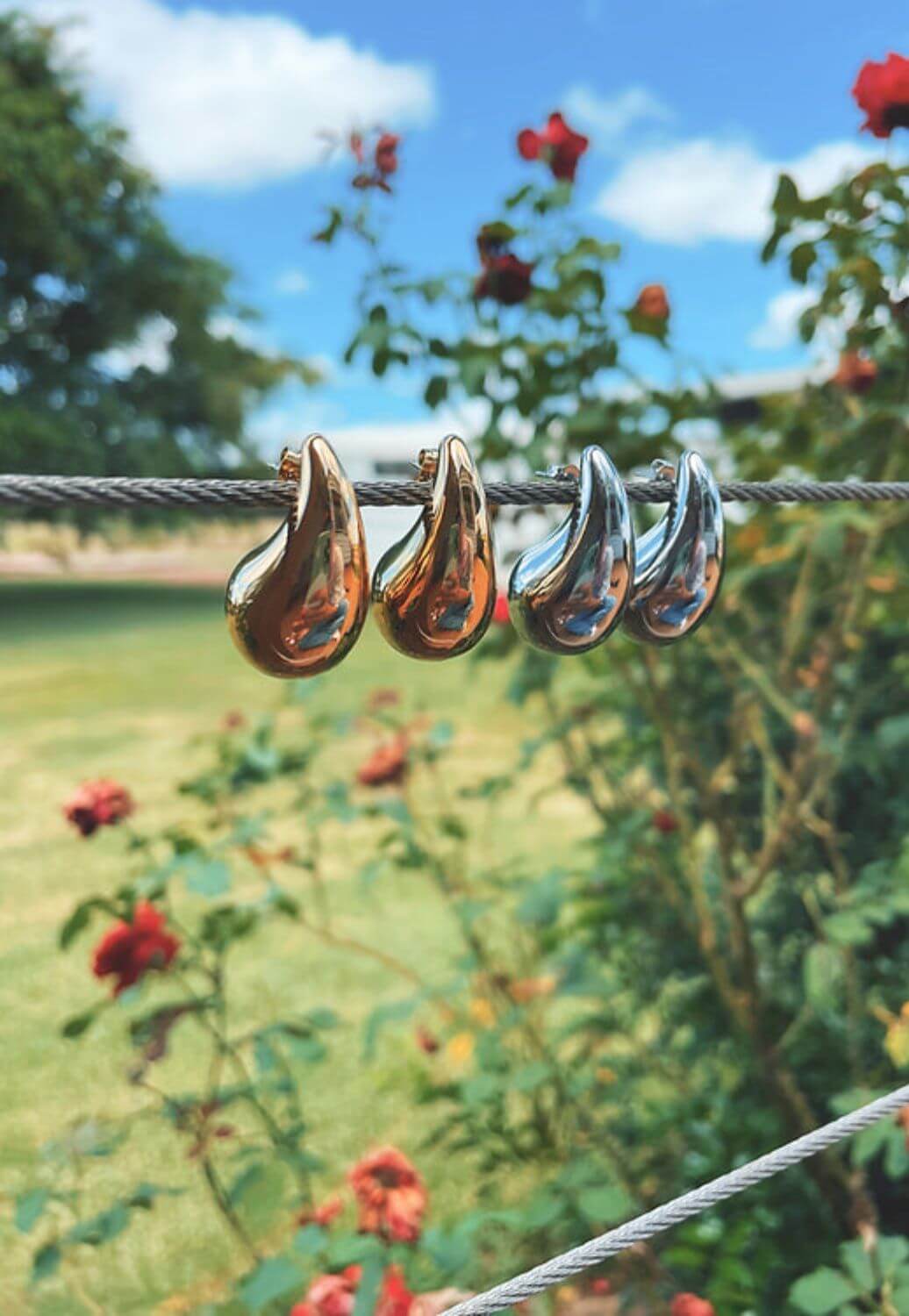 Treasure Chest Co Chunky Teardrop Earrings