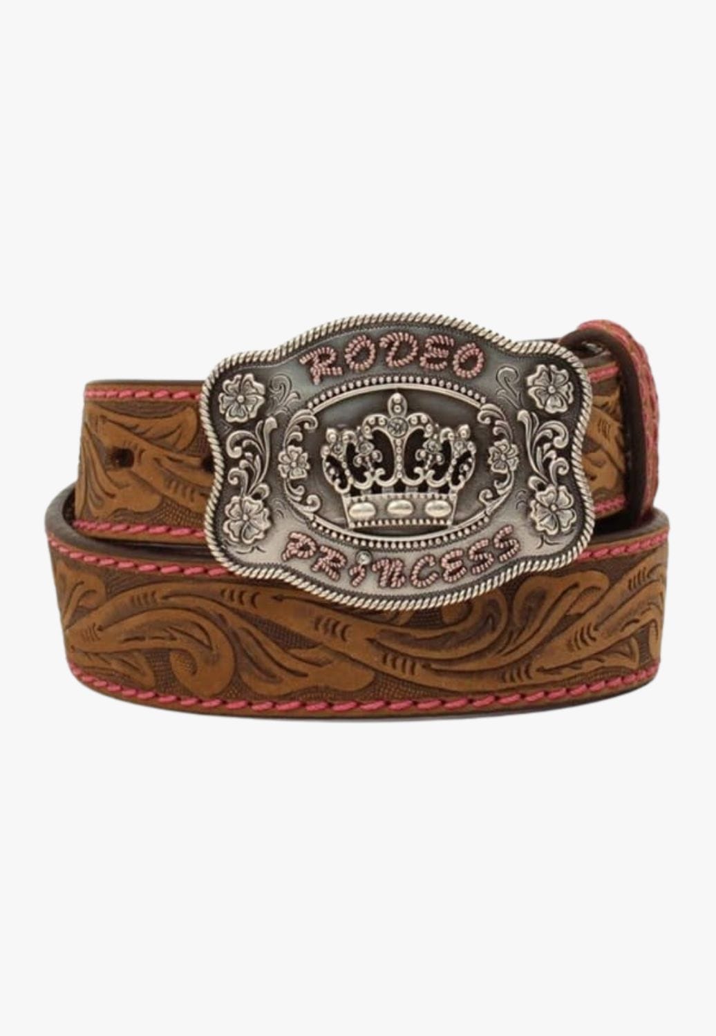 Angel Ranch CLOTHING-Girls Belts Angel Ranch Girls Floral Lace Rodeo Princess Belt