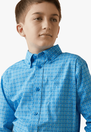 Ariat CLOTHING-Boys Long Sleeve Shirts Ariat Boys Lake Classic Long Sleeve Shirt