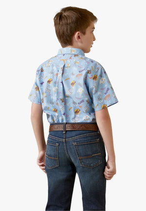 Ariat CLOTHING-Boys Short Sleeve Shirts Ariat Boys Maurico Classic Short Sleeve Shirt