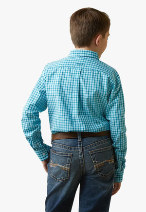 Ariat CLOTHING-Boys Long Sleeve Shirts Ariat Boys Pro Series Kalvin Classic Long Sleeve Shirt