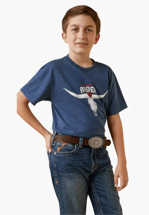 Ariat CLOTHING-Boys T-Shirts Ariat Boys Rodeo Skull T-Shirt
