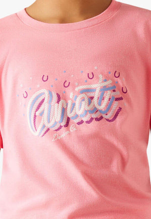 Ariat CLOTHING-Girls T-Shirts Ariat Girls Rainbow Script T-Shirt