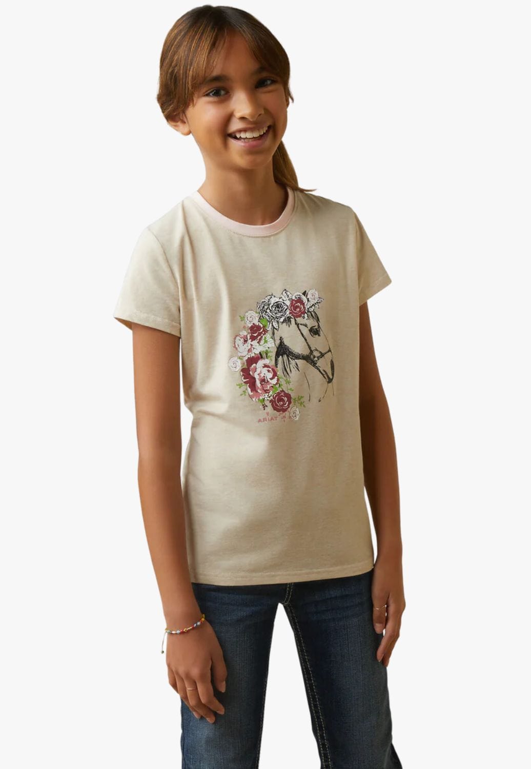 Ariat CLOTHING-Girls T-Shirts Ariat Girls Youth Flora T-Shirt