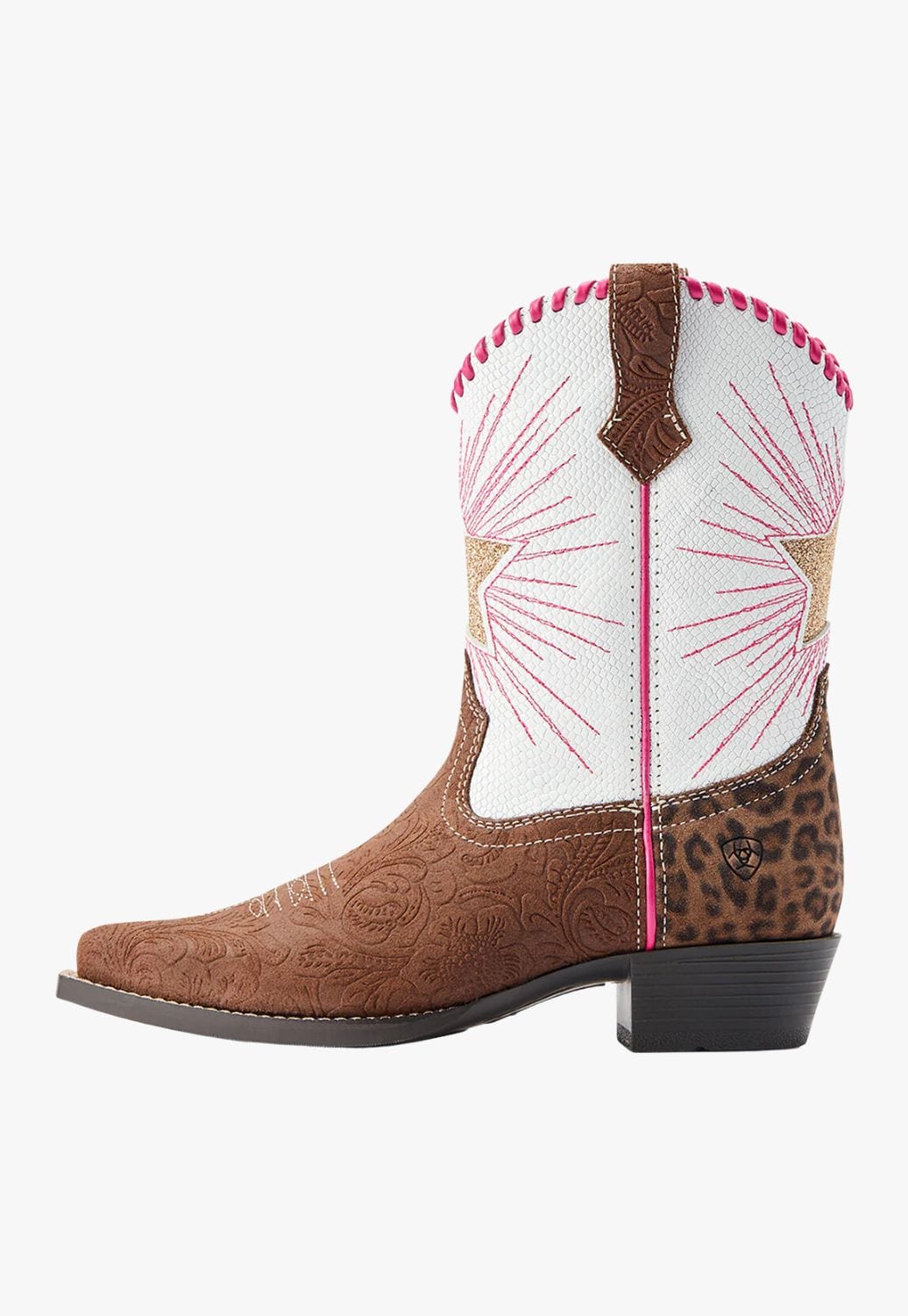 Ariat pink and brown cheap boots