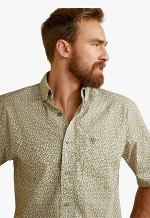 Ariat CLOTHING-Mens Short Sleeve Shirts Ariat Mens Axton Classic Short Sleeve Shirt