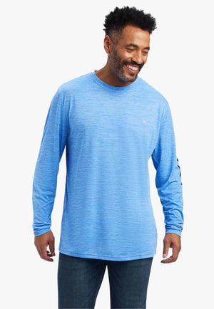 Ariat CLOTHING-Mens Long Sleeve Shirts Ariat Mens Charger Logo Long Sleeve Shirt